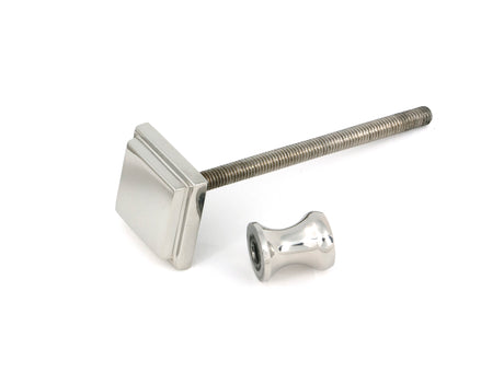 From The Anvil - Polished Marine SS (316) Slimline Art Deco Door Knocker | Sku. 46939 | Trade Door Handles.