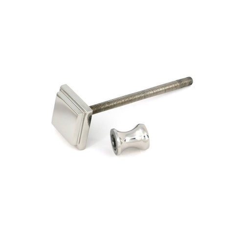 From The Anvil - Polished Marine SS (316) Slimline Art Deco Door Knocker | Sku. 46939 | Trade Door Handles.
