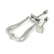 From The Anvil - Polished Marine SS (316) Slimline Art Deco Door Knocker | Sku. 46939 | Trade Door Handles.