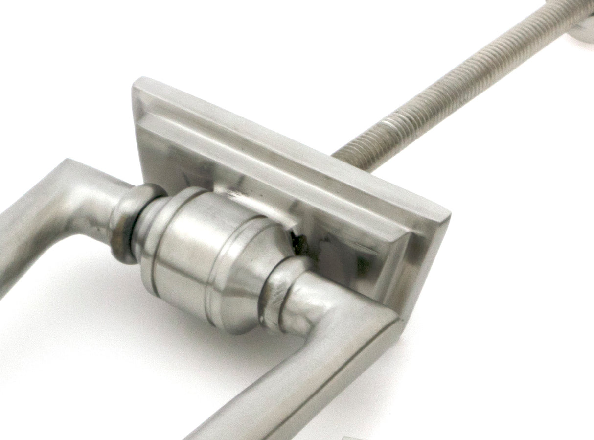 From The Anvil - Satin Marine SS (316) Slimline Art Deco Door Knocker | Sku. 46940 | Trade Door Handles.