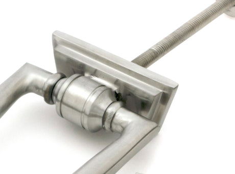 From The Anvil - Satin Marine SS (316) Slimline Art Deco Door Knocker | Sku. 46940 | Trade Door Handles.