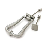 From The Anvil - Satin Marine SS (316) Slimline Art Deco Door Knocker | Sku. 46940 | Trade Door Handles.