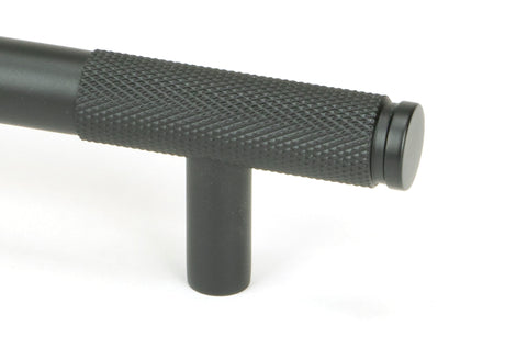 From The Anvil - Matt Black Half Brompton Pull Handle - Small | Sku. 46942 | Trade Door Handles.