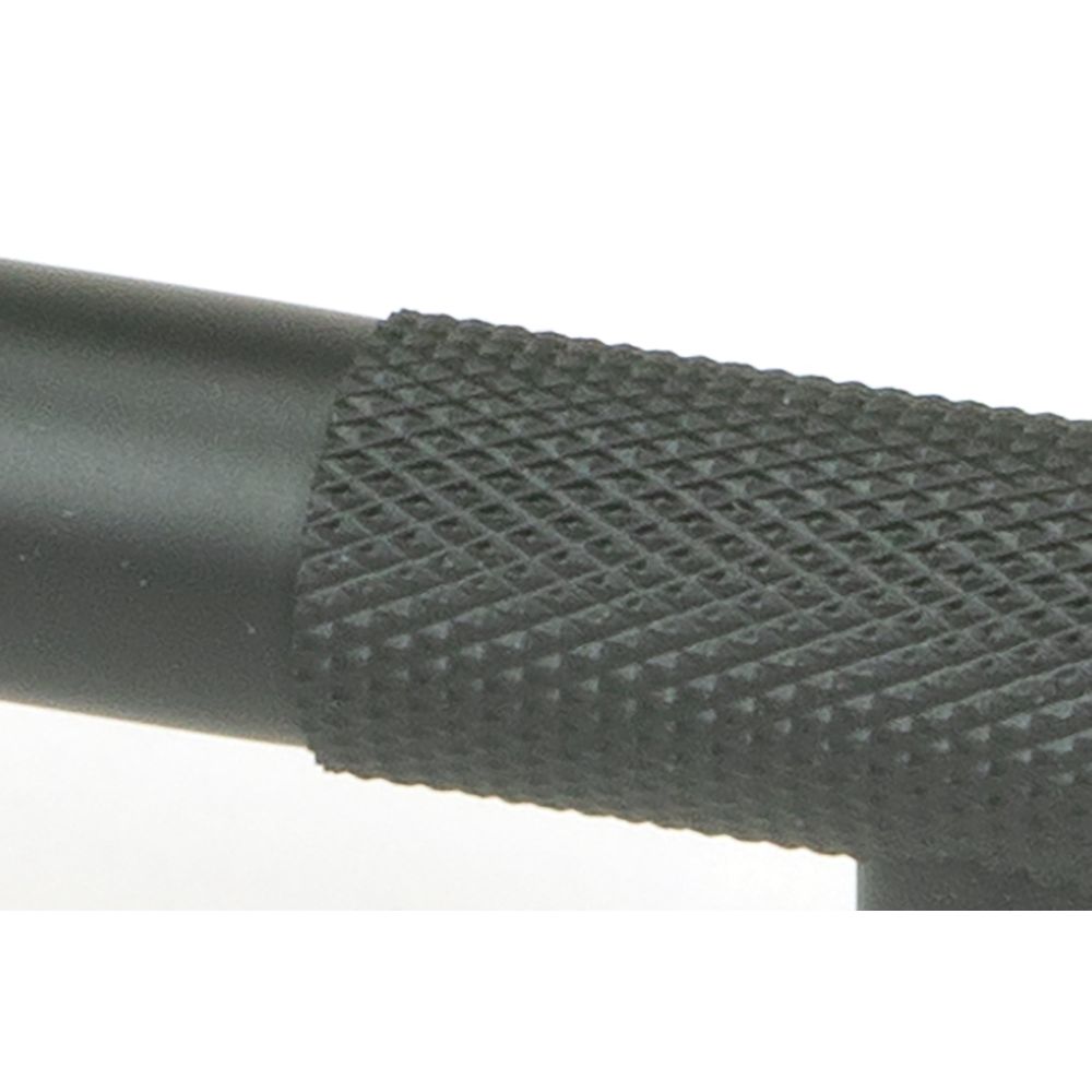 From The Anvil - Matt Black Half Brompton Pull Handle - Small | Sku. 46942 | Trade Door Handles.