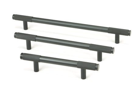 From The Anvil - Matt Black Half Brompton Pull Handle - Medium | Sku. 46943 | Trade Door Handles.