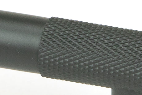 From The Anvil - Matt Black Half Brompton Pull Handle - Large | Sku. 46944 | Trade Door Handles.