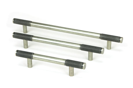 From The Anvil - Pewter Half Brompton Pull Handle - Small | Sku. 46945 | Trade Door Handles.