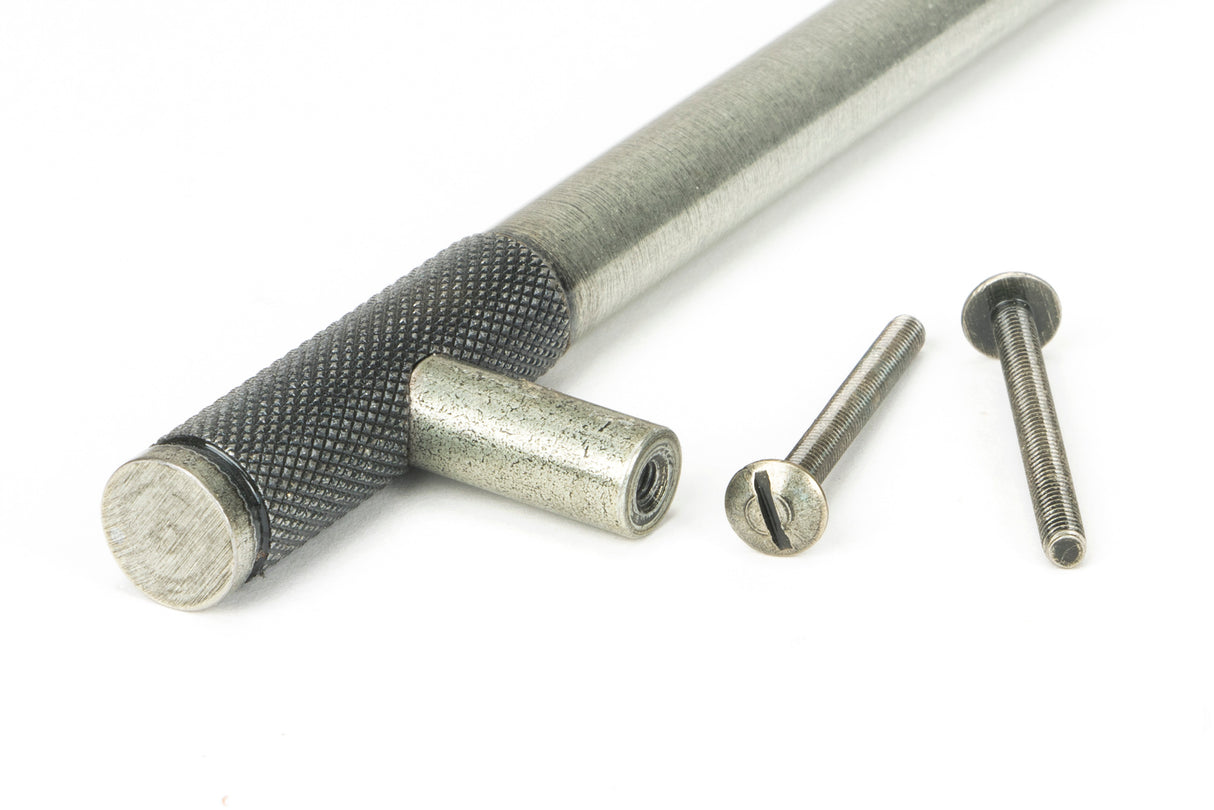 From The Anvil - Pewter Half Brompton Pull Handle - Medium | Sku. 46946 | Trade Door Handles.