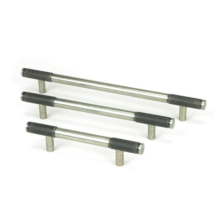 From The Anvil - Pewter Half Brompton Pull Handle - Medium | Sku. 46946 | Trade Door Handles.