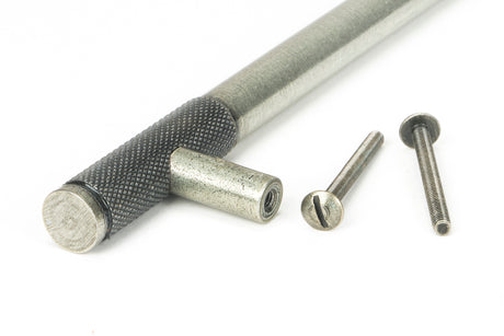 From The Anvil - Pewter Half Brompton Pull Handle - Large | Sku. 46947 | Trade Door Handles.