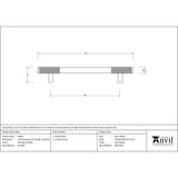 From The Anvil - Polished SS (304) Half Brompton Pull Handle - Medium | Sku. 46949 | Trade Door Handles.