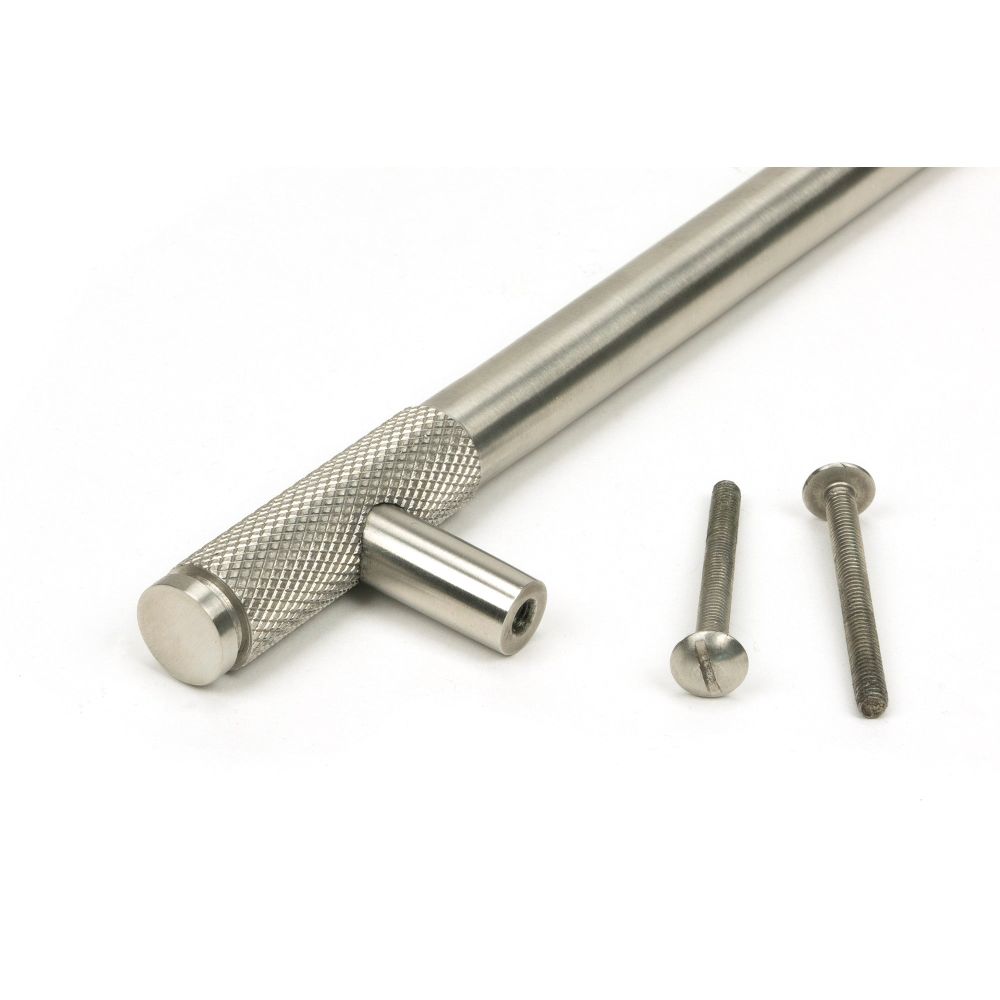 From The Anvil - Satin SS (304) Half Brompton Pull Handle - Small | Sku. 46951 | Trade Door Handles.