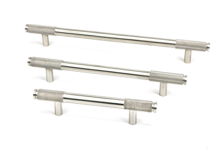 From The Anvil - Satin SS (304) Half Brompton Pull Handle - Medium | Sku. 46952 | Trade Door Handles.