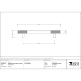 From The Anvil - Satin SS (304) Half Brompton Pull Handle - Medium | Sku. 46952 | Trade Door Handles.