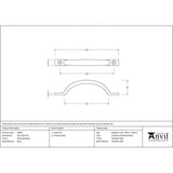 From The Anvil - Polished Nickel Slim Sash Pull | Sku. 46956 | Trade Door Handles.