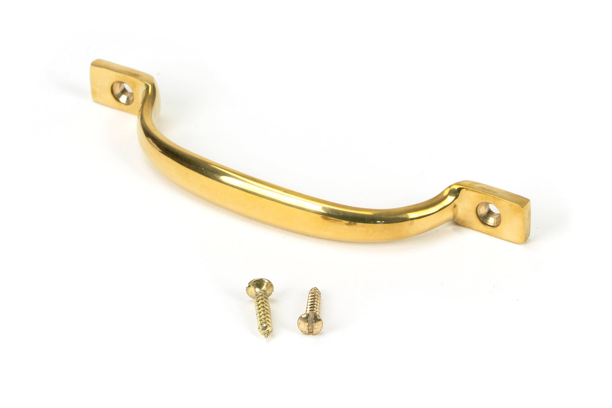 From The Anvil - Polished Brass Slim Sash Pull | Sku. 46959 | Trade Door Handles.