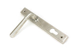 From The Anvil - Satin Marine SS (316) Newbury Slimline Lever Espag. Lock Set | Sku. 47073 | Trade Door Handles.