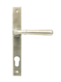 From The Anvil - Satin Marine SS (316) Newbury Slimline Lever Espag. Lock Set | Sku. 47073 | Trade Door Handles.