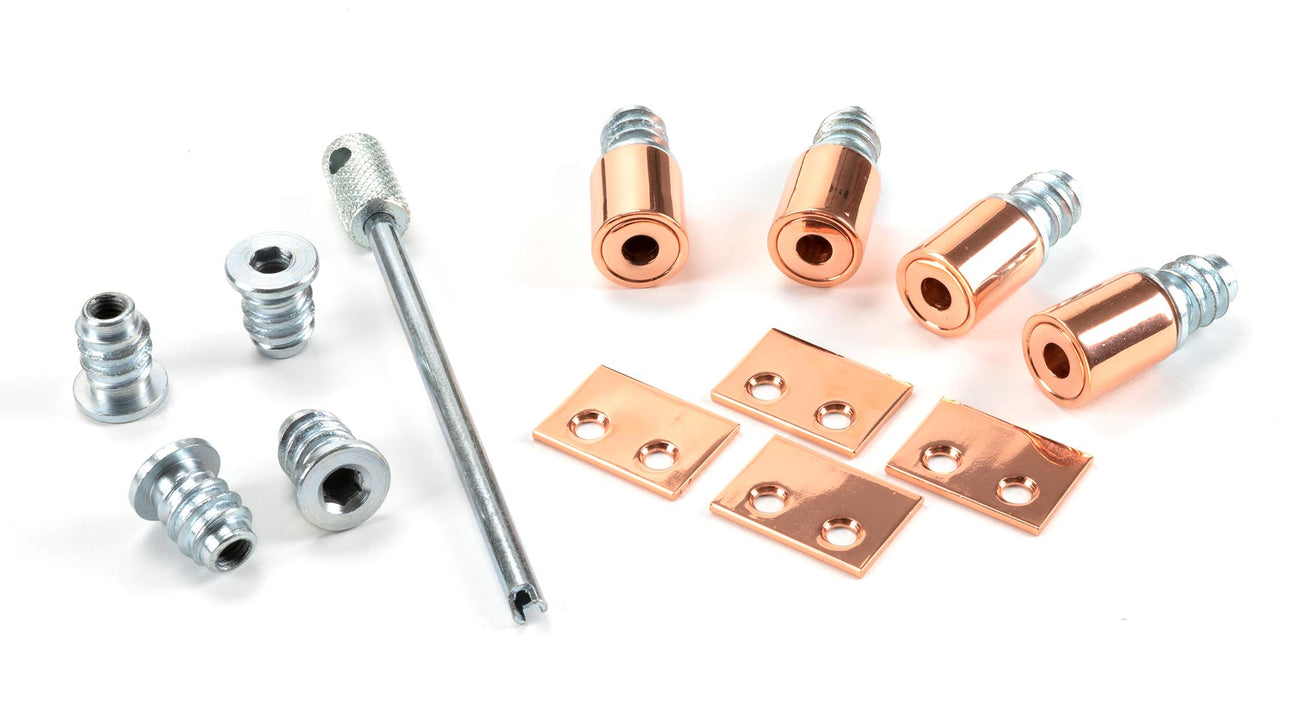 From The Anvil - Polished Bronze Secure Stops (Pack of 4) | Sku. 47075 | Trade Door Handles.