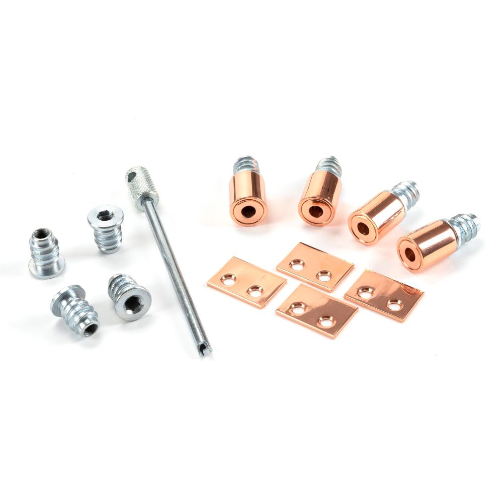 From The Anvil - Polished Bronze Secure Stops (Pack of 4) | Sku. 47075 | Trade Door Handles.