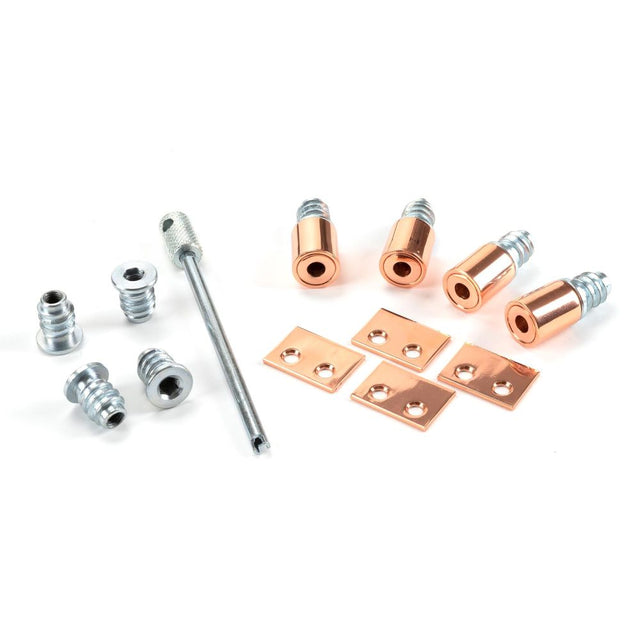 From The Anvil - Polished Bronze Secure Stops (Pack of 4) | Sku. 47075 | Trade Door Handles.