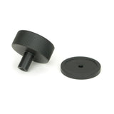 From The Anvil - Matt Black Brompton Cabinet Knob - 38mm (Plain) | Sku. 47084 | Trade Door Handles.