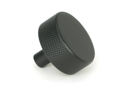 From The Anvil - Matt Black Brompton Cabinet Knob - 38mm (No rose) | Sku. 47085 | Trade Door Handles.