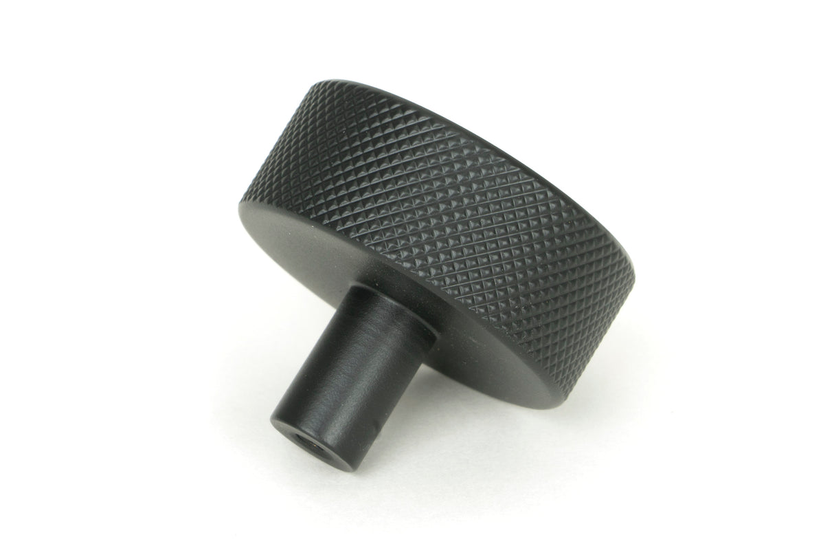 From The Anvil - Matt Black Brompton Cabinet Knob - 38mm (No rose) | Sku. 47085 | Trade Door Handles.