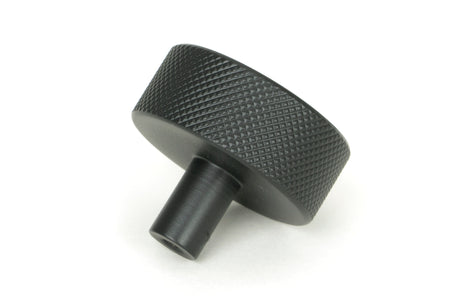 From The Anvil - Matt Black Brompton Cabinet Knob - 38mm (No rose) | Sku. 47085 | Trade Door Handles.
