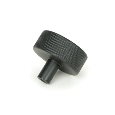 From The Anvil - Matt Black Brompton Cabinet Knob - 38mm (No rose) | Sku. 47085 | Trade Door Handles.