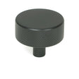 From The Anvil - Matt Black Brompton Cabinet Knob - 38mm (No rose) | Sku. 47085 | Trade Door Handles.