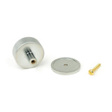 From The Anvil - Satin Chrome Brompton Cabinet Knob - 38mm (Plain) | Sku. 47086 | Trade Door Handles.