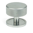 From The Anvil - Satin Chrome Brompton Cabinet Knob - 38mm (Plain) | Sku. 47086 | Trade Door Handles.
