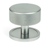 From The Anvil - Satin Chrome Brompton Cabinet Knob - 38mm (Plain) | Sku. 47086 | Trade Door Handles.