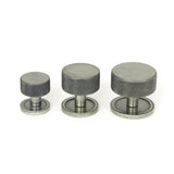 From The Anvil - Pewter Brompton Cabinet Knob - 38mm (Plain) | Sku. 47088 | Trade Door Handles.
