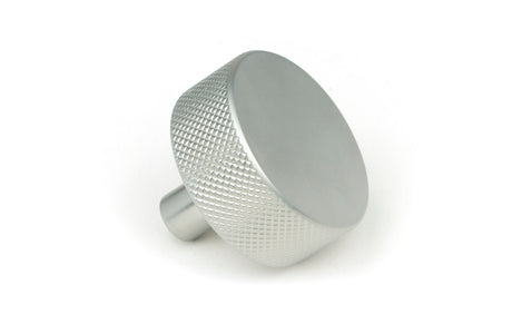 From The Anvil - Satin Chrome Brompton Cabinet Knob - 38mm (No rose) | Sku. 47090 | Trade Door Handles.