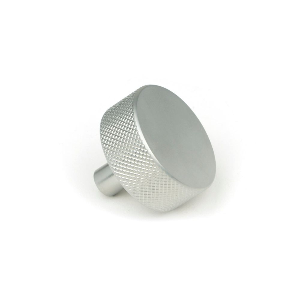 From The Anvil - Satin Chrome Brompton Cabinet Knob - 38mm (No rose) | Sku. 47090 | Trade Door Handles.