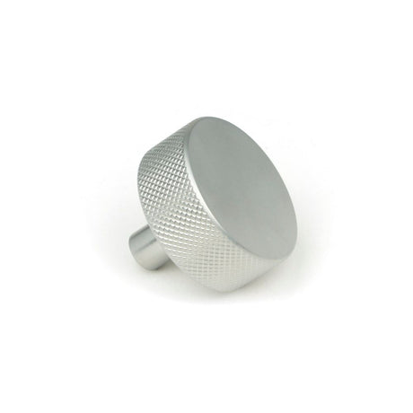 From The Anvil - Satin Chrome Brompton Cabinet Knob - 38mm (No rose) | Sku. 47090 | Trade Door Handles.