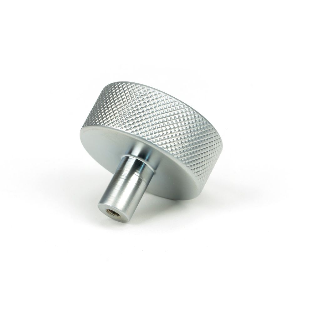 From The Anvil - Satin Chrome Brompton Cabinet Knob - 38mm (No rose) | Sku. 47090 | Trade Door Handles.