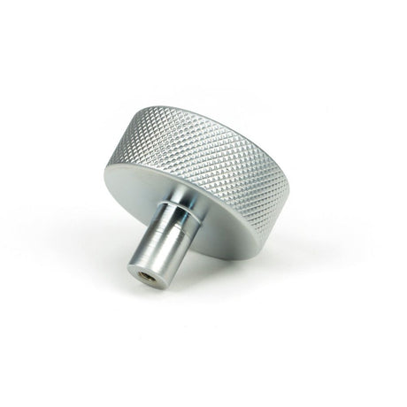 From The Anvil - Satin Chrome Brompton Cabinet Knob - 38mm (No rose) | Sku. 47090 | Trade Door Handles.