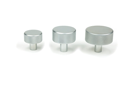 From The Anvil - Satin Chrome Brompton Cabinet Knob - 38mm (No rose) | Sku. 47090 | Trade Door Handles.