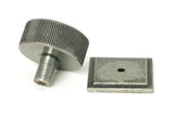From The Anvil - Pewter Brompton Cabinet Knob - 38mm (Square) | Sku. 47091 | Trade Door Handles.