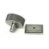 From The Anvil - Pewter Brompton Cabinet Knob - 38mm (Square) | Sku. 47091 | Trade Door Handles.
