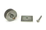From The Anvil - Pewter Brompton Cabinet Knob - 38mm (Square) | Sku. 47091 | Trade Door Handles.