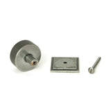 From The Anvil - Pewter Brompton Cabinet Knob - 38mm (Square) | Sku. 47091 | Trade Door Handles.