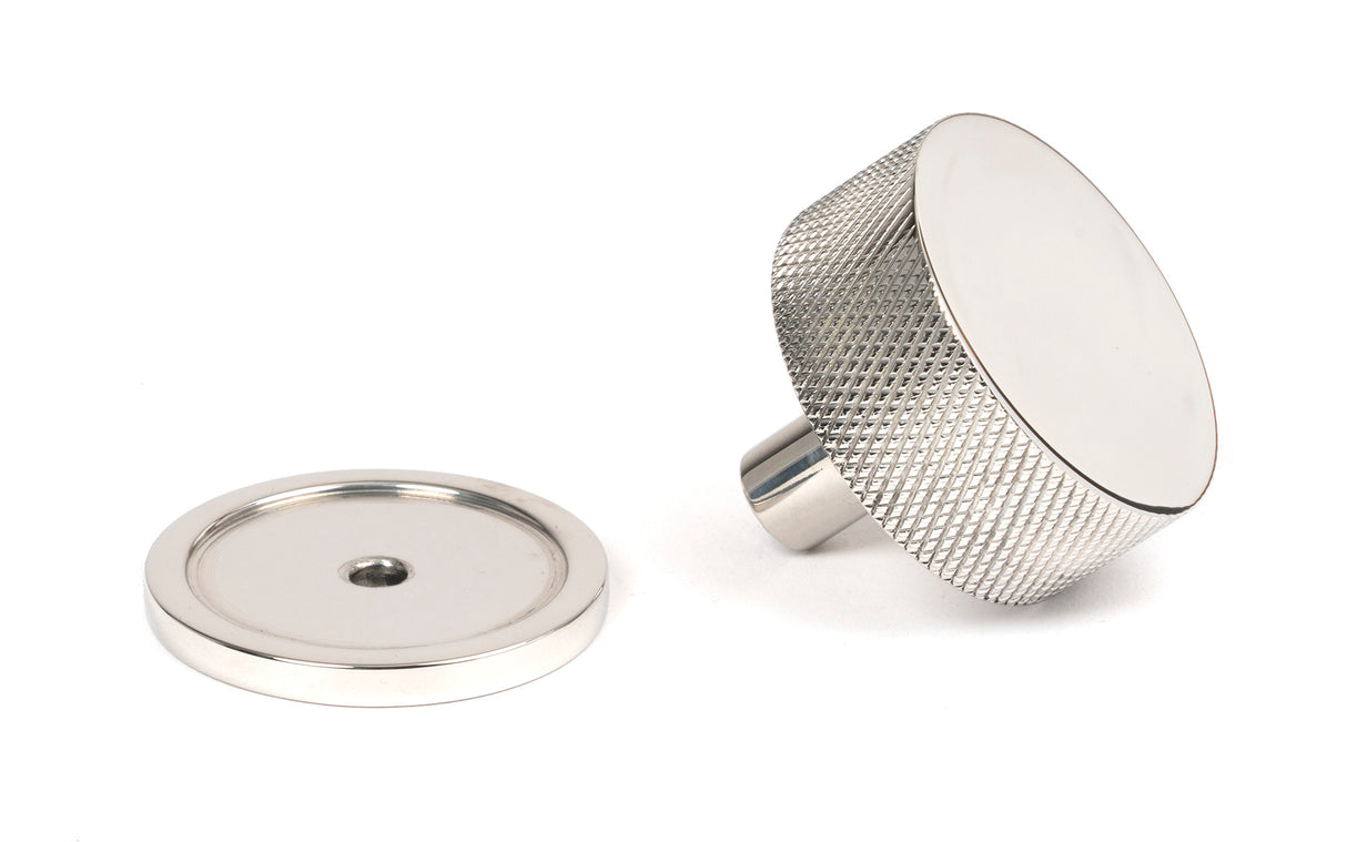 From The Anvil - Polished SS (304) Brompton Cabinet Knob - 38mm (Plain) | Sku. 47092 | Trade Door Handles.