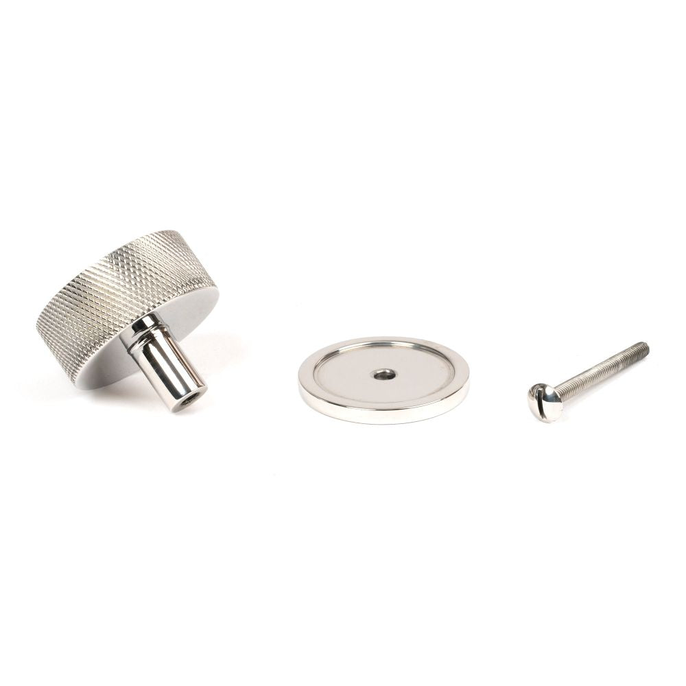 From The Anvil - Polished SS (304) Brompton Cabinet Knob - 38mm (Plain) | Sku. 47092 | Trade Door Handles.