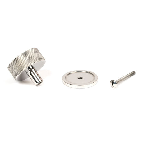 From The Anvil - Polished SS (304) Brompton Cabinet Knob - 38mm (Plain) | Sku. 47092 | Trade Door Handles.