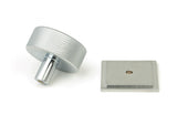 From The Anvil - Satin Chrome Brompton Cabinet Knob - 38mm (Square) | Sku. 47094 | Trade Door Handles.
