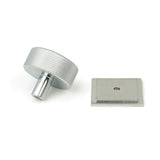 From The Anvil - Satin Chrome Brompton Cabinet Knob - 38mm (Square) | Sku. 47094 | Trade Door Handles.